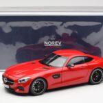 Mercedes AMG GT C190 レッド Norev 1:18 - image 8 of 8
