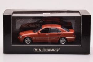 Mercedes C-Class W202 C240 オレンジメタリック Minichamps 1:43 430037000 メタル - 画像 4/4