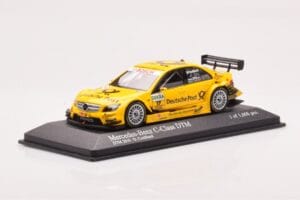 Mercedes C-Class W204 DTM Deutsche Post AMG Mercedes #17 D. Coulthard DTM 2010 Minichamps 1:43 400103817 メタル - 画像 2/4