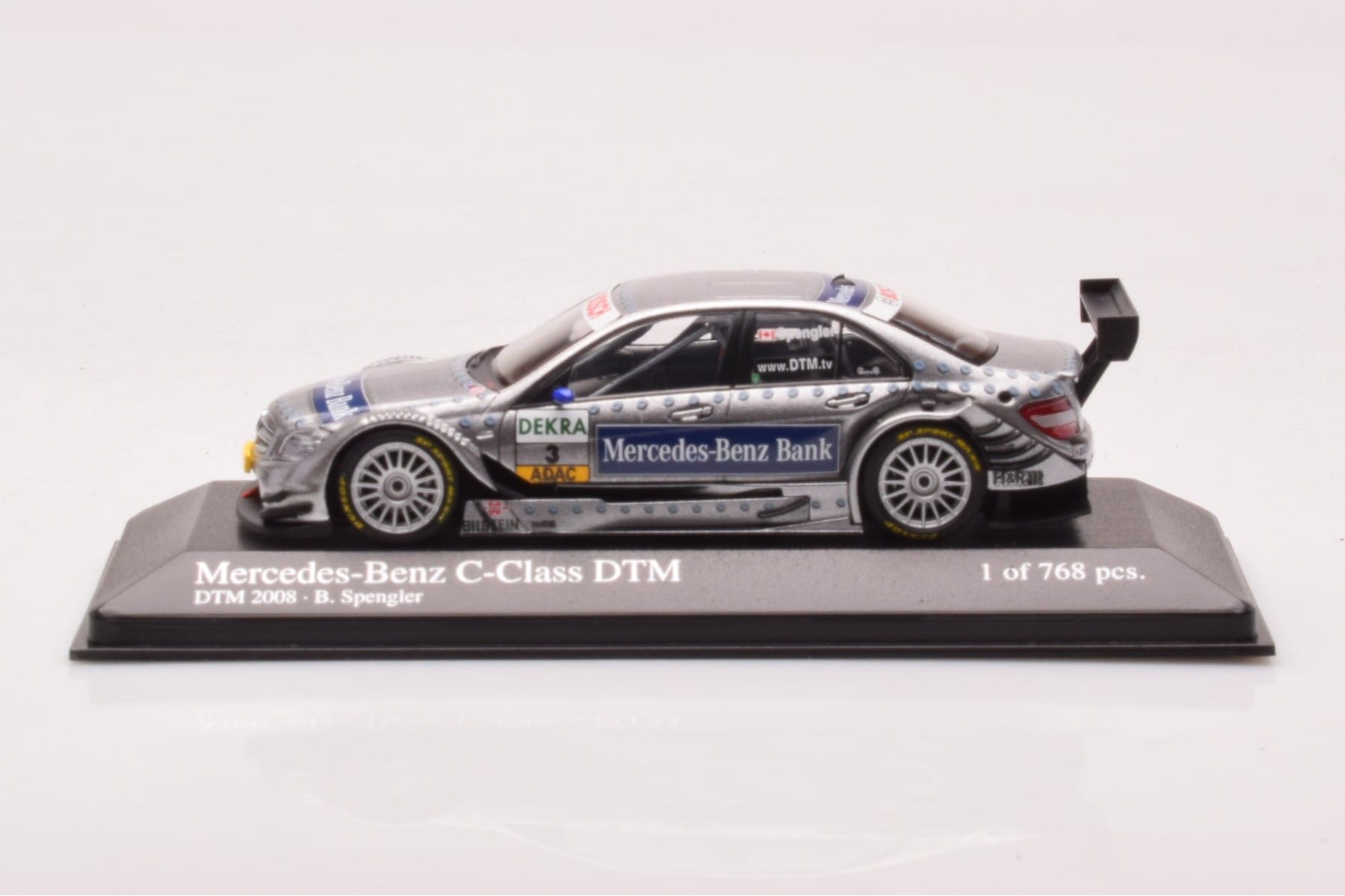 Mercedes C-Class W204 DTM Team AMG Mercedes #3 B. Spengler DTM 2008 Minichamps 1:43 400083803 メタル