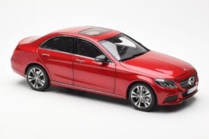 Mercedes C-Class W205 レッド メタリック Asia Exclusive Norev 1:18 183835 メタル - 画像 6/8