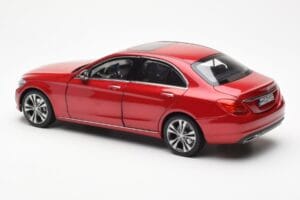 Mercedes C-Class W205 レッド メタリック Asia Exclusive Norev 1:18 183835 メタル - 画像 7/8