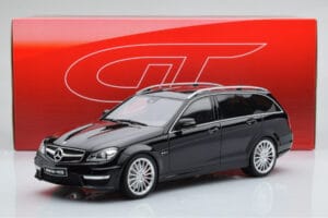 Mercedes C63 AMG S204 T-Model ブラック GT Spirit 1:18 GT760 レジン - 画像 6/6