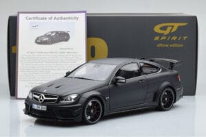 Mercedes C63 AMG W204 Black Series マットブラック GT Spirit 1:18 GT843 レジン - 画像 6/6