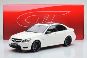 Mercedes C63 AMG W204 ホワイト GT Spirit 1:18 GT166 レジン - 画像 6/6