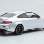 Mercedes C63S AMG C205 クーペ シルバー GT Spirit 1:18 - image 2 of 6