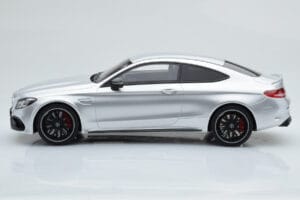 Mercedes C63S AMG C205 クーペ シルバー GT Spirit 1:18 GT116 レジン - 画像 3/6
