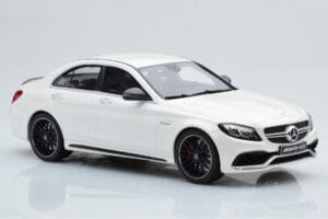 Mercedes C63S AMG W205 ホワイト GT Spirit 1:18 B66960370 レジン - 画像 4/6