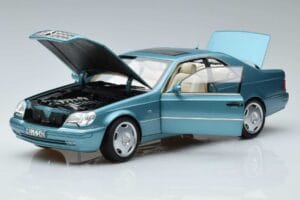 Mercedes CL600 C140 ブルーメタリック Norev 1:18 183448 メタル - 画像 2/7