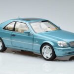 Mercedes CL600 C140 ブルーメタリック Norev 1:18 183448 メタル - image 5 of 7