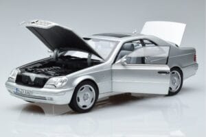 Mercedes CL600 C140 シルバーメタリック Norev 1:18 183446 メタル - 画像 2/7