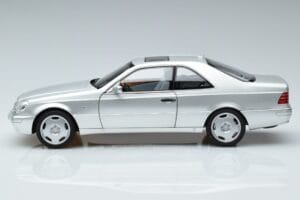 Mercedes CL600 C140 シルバーメタリック Norev 1:18 183446 メタル - 画像 4/7