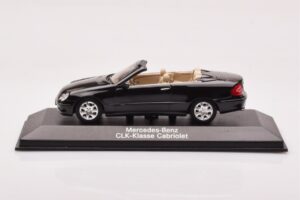 Mercedes CLK A209 カブリオレ オブシディアンブラック メタリック Minichamps 1:43