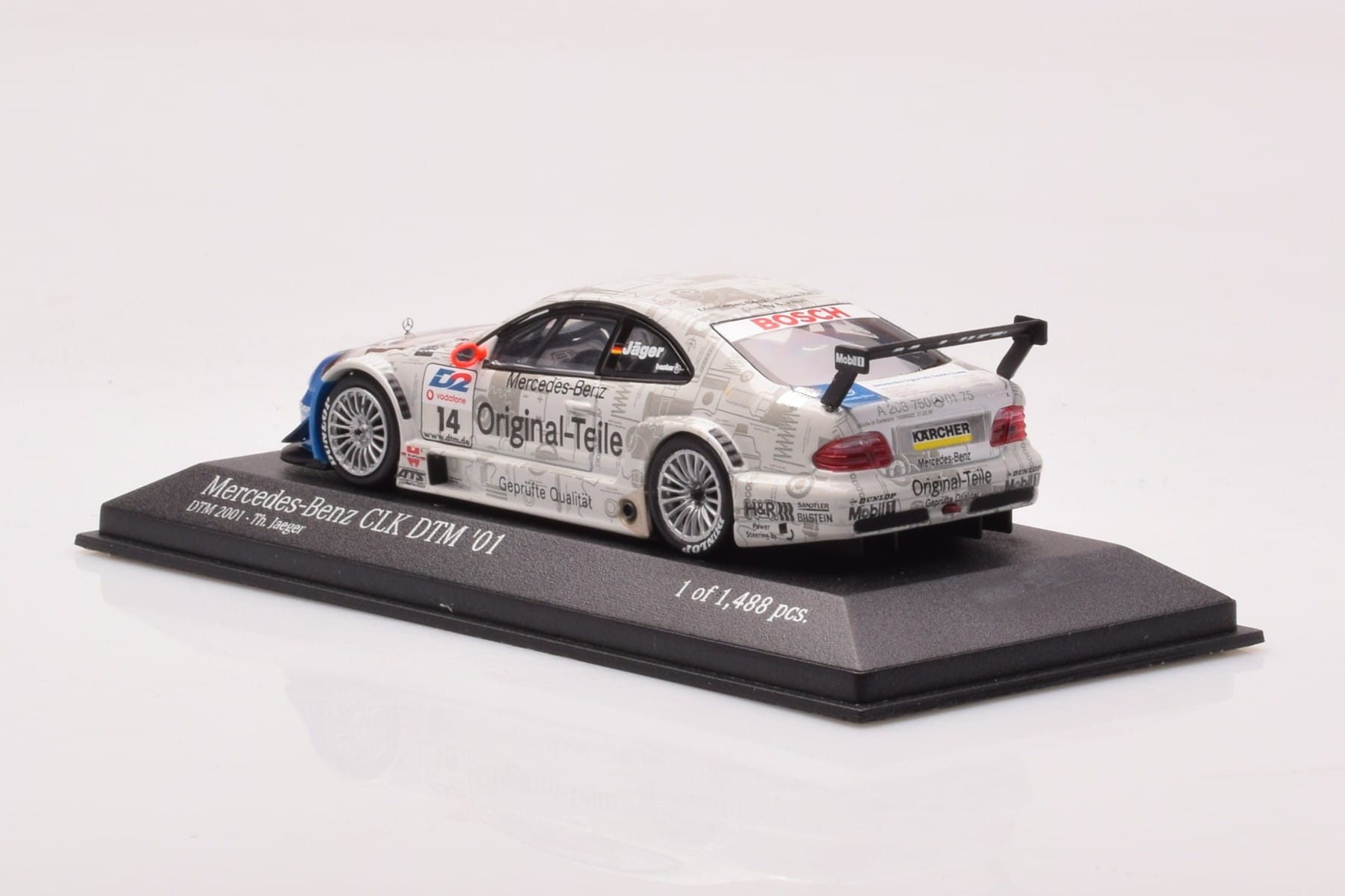 Mercedes CLK DTM Team Persson #14 Jaeger DTM 2001 Minichamps 1:43 400013714 メタル - 画像 3/4