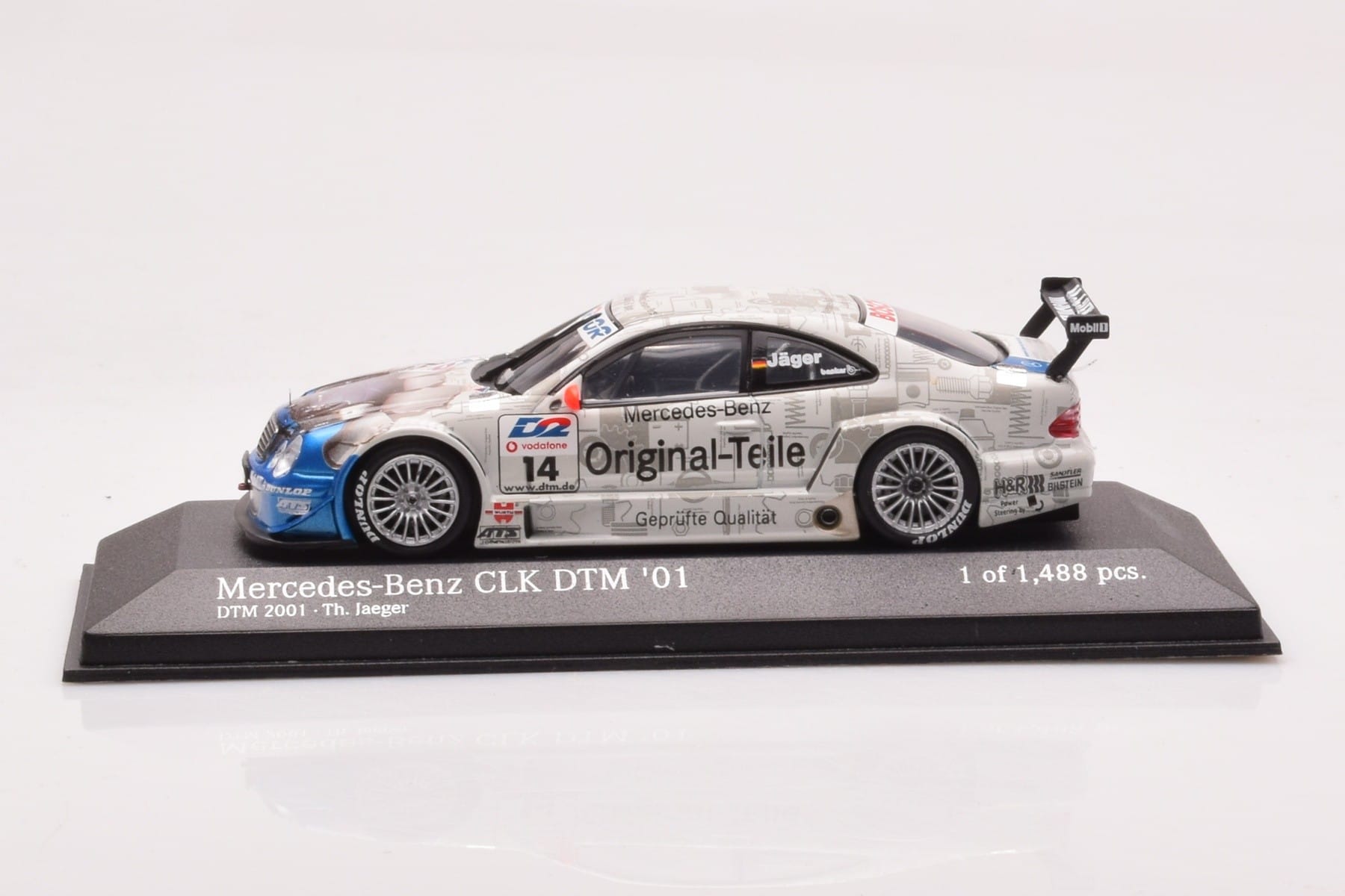 Mercedes CLK DTM Team Persson #14 Jaeger DTM 2001 Minichamps 1:43 400013714 メタル
