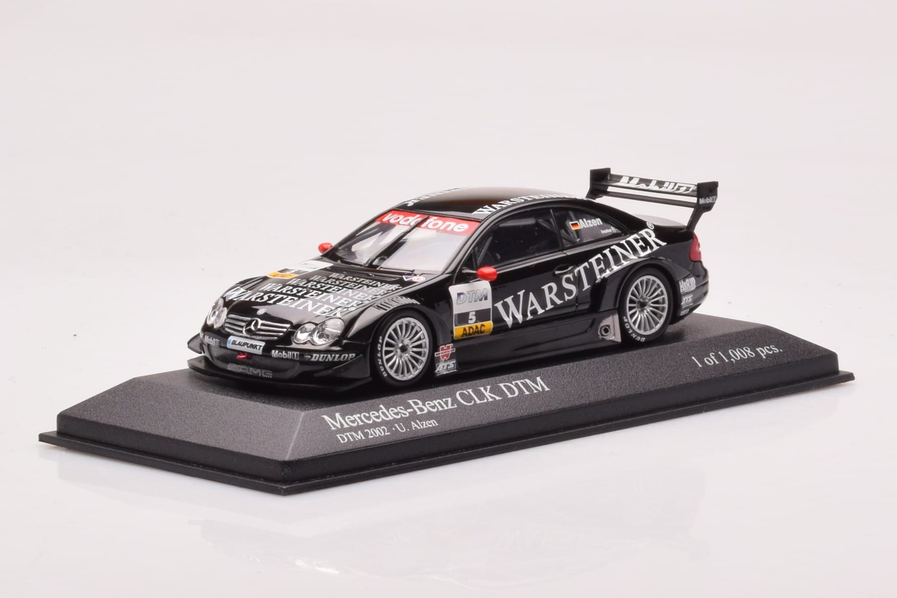 Mercedes CLK DTM Team Warsteiner AMG #5 U. Alzen DTM 2002 Minichamps 1:43 400023025 メタル - 画像 2/4