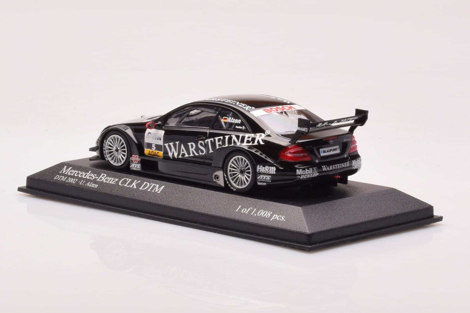 Mercedes CLK DTM Team Warsteiner AMG #5 U. Alzen DTM 2002 Minichamps 1:43 400023025 メタル - 画像 3/4