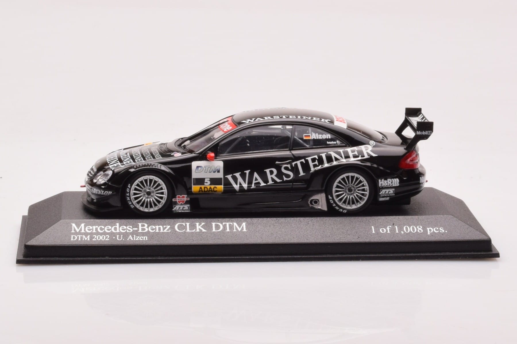 Mercedes CLK DTM Team Warsteiner AMG #5 U. Alzen DTM 2002 Minichamps 1:43 400023025 メタル