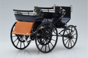Mercedes Daimler Motorkutsche ダークブルー Norev 1:18 183700 メタル - 画像 2/6