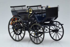 Mercedes Daimler Motorkutsche ダークブルー Norev 1:18 183700 メタル - 画像 4/6