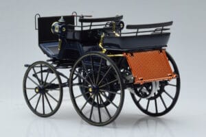 Mercedes Daimler Motorkutsche ダークブルー Norev 1:18 183700 メタル - 画像 5/6