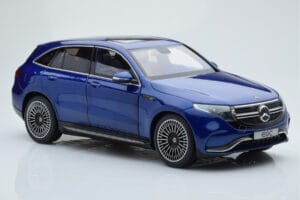 Mercedes EQC 400 ブリリアントブルー NZG 1:18 B66963757 メタル - 画像 6/8
