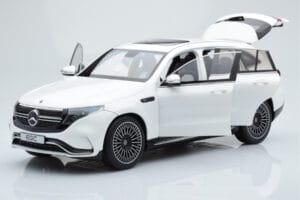 Mercedes EQC 400 ダイヤモンドホワイト NZG 1:18 B66963756 メタル - 画像 2/8