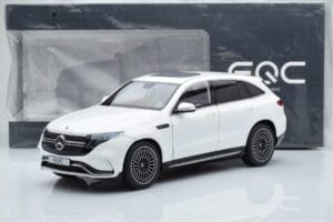 Mercedes EQC 400 ダイヤモンドホワイト NZG 1:18 B66963756 メタル - 画像 8/8