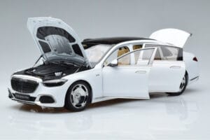 Mercedes Maybach S600 W222 V12 Biturbo ダイヤモンドホワイト Almost Real 1:18 820116 メタル - 画像 2/11