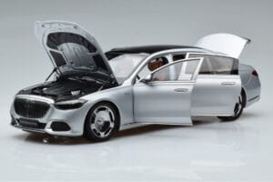 Mercedes Maybach S600 W222 V12 Biturbo ハイテクシルバー Almost Real 1:18 820118 メタル - 画像 2/12