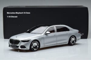 Mercedes Maybach S600 W222 V12 Biturbo ハイテクシルバー Almost Real 1:18 820118 メタル - 画像 12/12