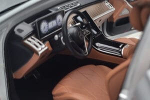 Mercedes Maybach S600 W222 V12 Biturbo ハイテクシルバー Almost Real 1:18 820118 メタル - 画像 10/12