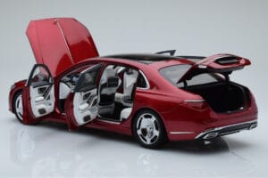Mercedes Maybach S600 W222 V12 Biturbo パタゴニアレッド Almost Real 1:18 820119 メタル - 画像 5/10