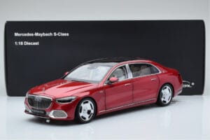 Mercedes Maybach S600 W222 V12 Biturbo パタゴニアレッド Almost Real 1:18 820119 メタル - 画像 10/10