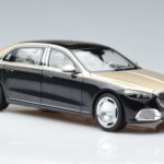 Mercedes Maybach S680 X223 ゴールド ブラック Metallic Norev 1:18 183917 メタル - image 5 of 7