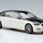 Mercedes Maybach S680 X223 ホワイト Norev 1:18 B66961424 メタル - image 5 of 7