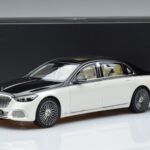 Mercedes Maybach S680 X223 ホワイト Norev 1:18 B66961424 メタル - image 7 of 7
