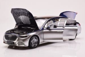 Mercedes Maybach S680 W223 ノーティカルブルー サーラスシルバー Almost Real 1:18 820125 メタル - 画像 2/8