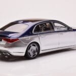 Mercedes Maybach S680 W223 ノーティカルブルー サーラスシルバー Almost Real 1:18 - image 3 of 8