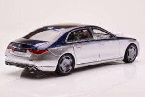 Mercedes Maybach S680 W223 ノーティカルブルー サーラスシルバー Almost Real 1:18 820125 メタル - 画像 3/8