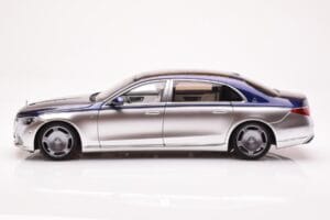 Mercedes Maybach S680 W223 ノーティカルブルー サーラスシルバー Almost Real 1:18 820125 メタル - 画像 4/8