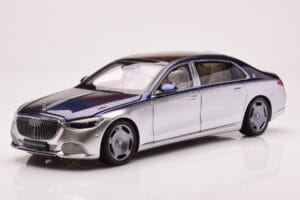 Mercedes Maybach S680 W223 ノーティカルブルー サーラスシルバー Almost Real 1:18