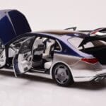 Mercedes Maybach S680 W223 ノーティカルブルー サーラスシルバー Almost Real 1:18 - image 5 of 8