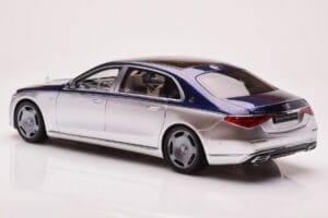 Mercedes Maybach S680 W223 ノーティカルブルー サーラスシルバー Almost Real 1:18 820125 メタル - 画像 7/8