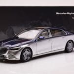 Mercedes Maybach S680 W223 ノーティカルブルー サーラスシルバー Almost Real 1:18 - image 8 of 8
