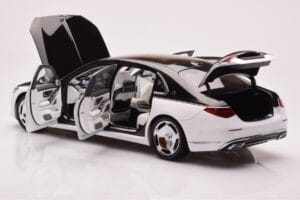 Mercedes Maybach S680 W223 オブシディアンブラック ダイヤモンドホワイト Almost Real 1:18 820121 メタル - 画像 4/7