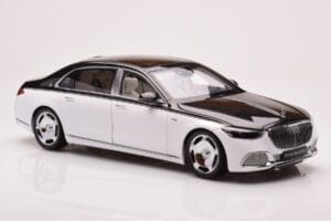Mercedes Maybach S680 W223 オブシディアンブラック ダイヤモンドホワイト Almost Real 1:18 820121 メタル - 画像 5/7