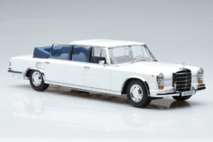 Mercedes 600 Pullman W100 Landaulet ホワイト KK-Scale 1:18 KKDC181184 メタル - 画像 4/6
