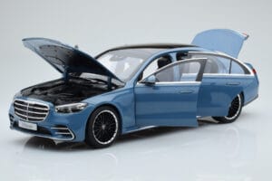 Mercedes S-Class W223 ヴィンテージブルー Norev 1:18 B66960828 メタル - 画像 2/7