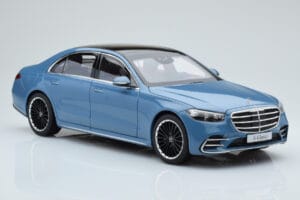Mercedes S-Class W223 ヴィンテージブルー Norev 1:18 B66960828 メタル - 画像 5/7